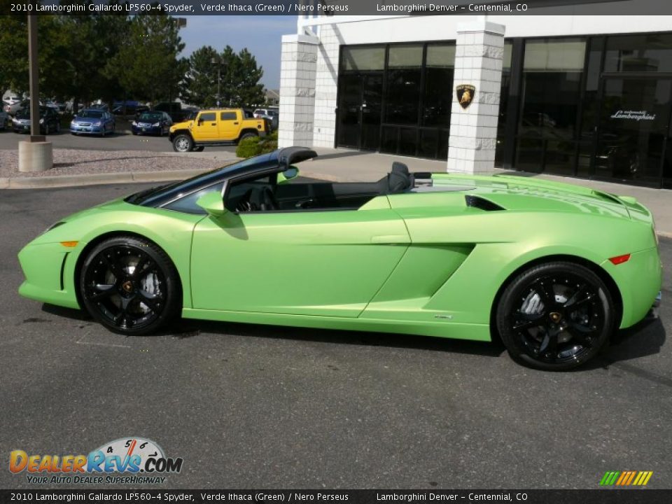 2010 Lamborghini Gallardo LP560-4 Spyder Verde Ithaca (Green) / Nero Perseus Photo #29