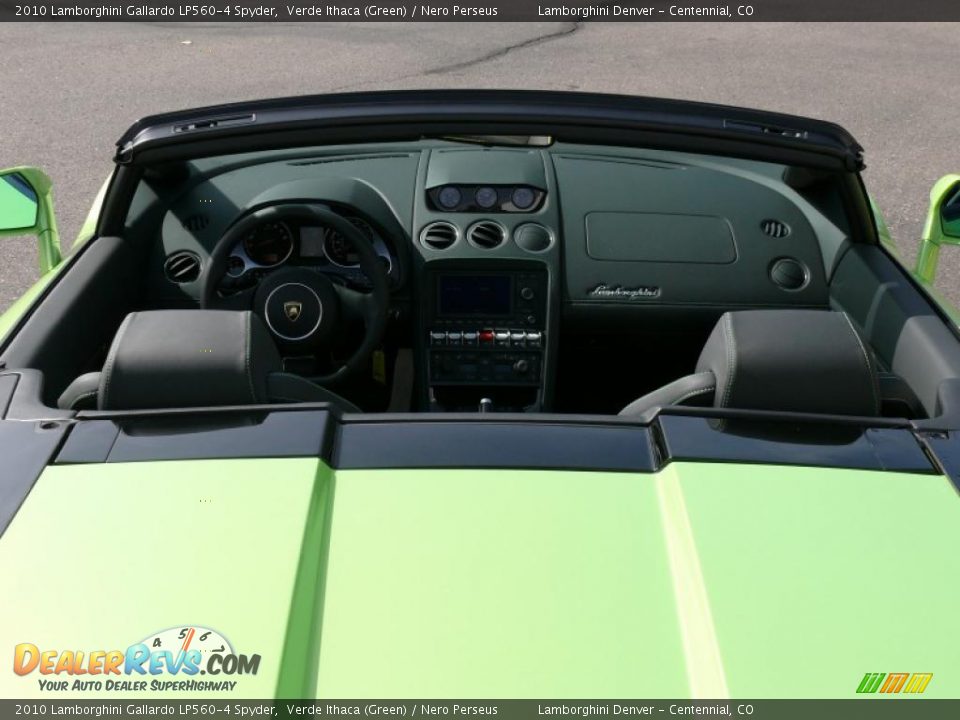 2010 Lamborghini Gallardo LP560-4 Spyder Verde Ithaca (Green) / Nero Perseus Photo #30