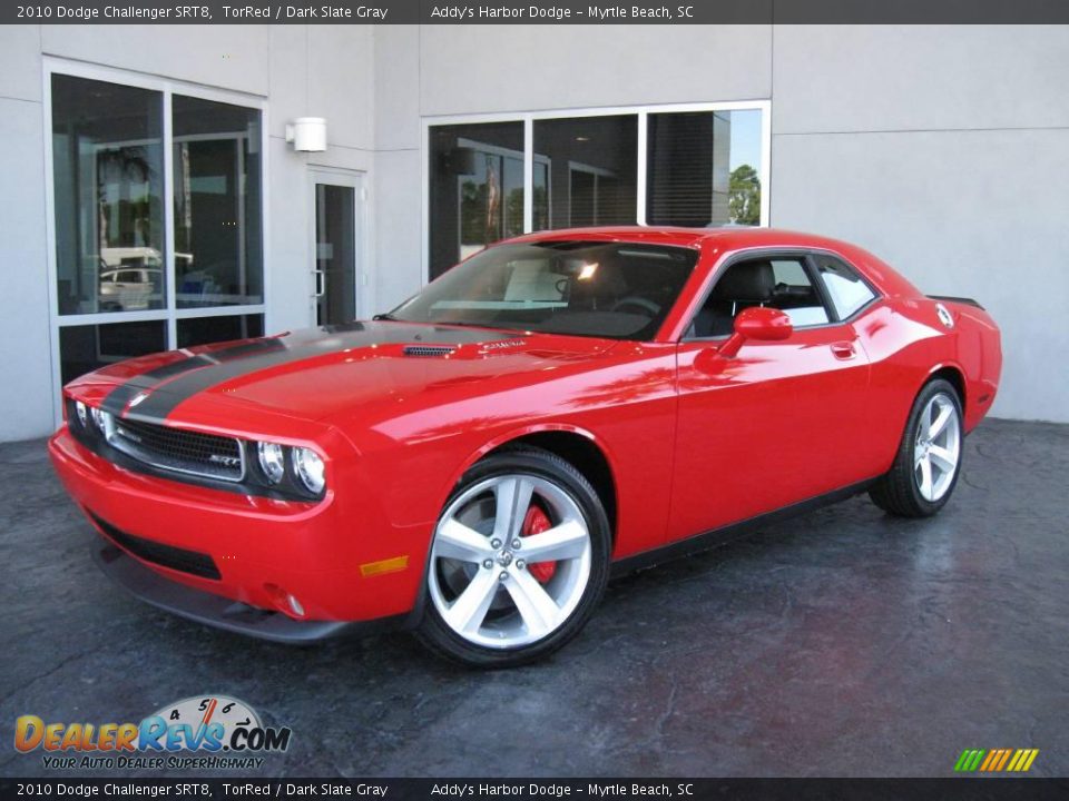 2010 Dodge Challenger SRT8 TorRed / Dark Slate Gray Photo #2