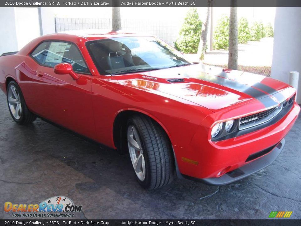 2010 Dodge Challenger SRT8 TorRed / Dark Slate Gray Photo #4