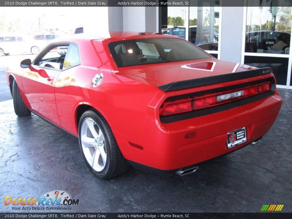 2010 Dodge Challenger SRT8 TorRed / Dark Slate Gray Photo #7