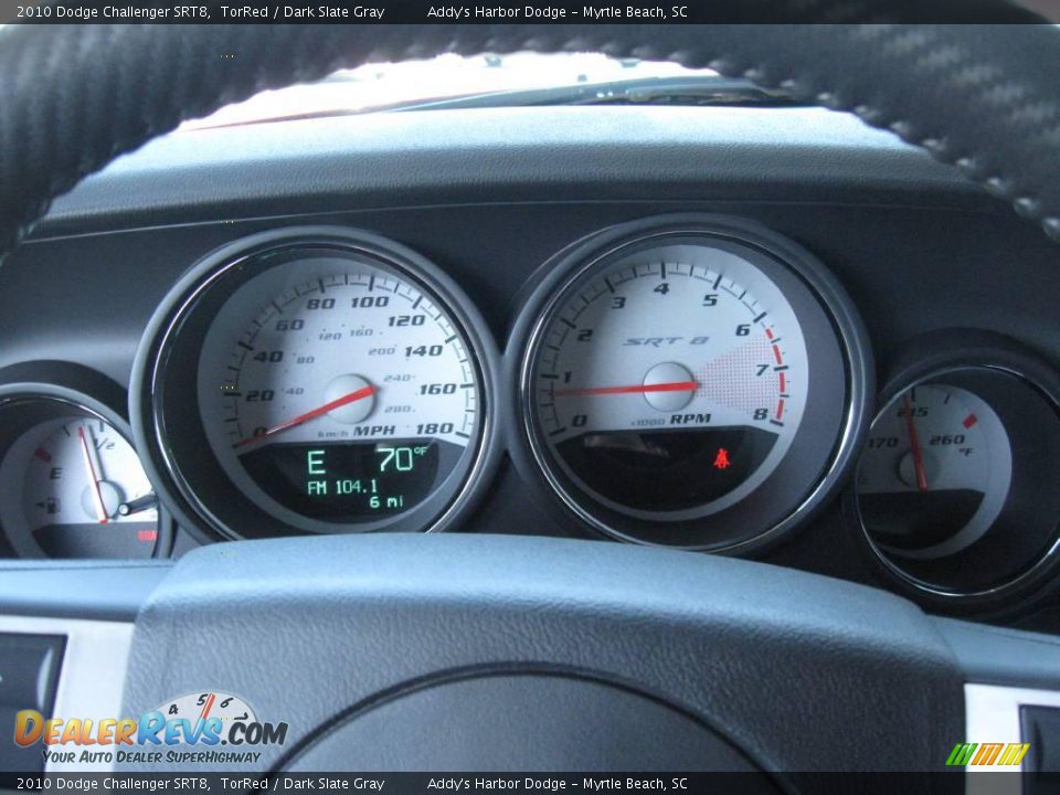 2010 Dodge Challenger SRT8 TorRed / Dark Slate Gray Photo #26
