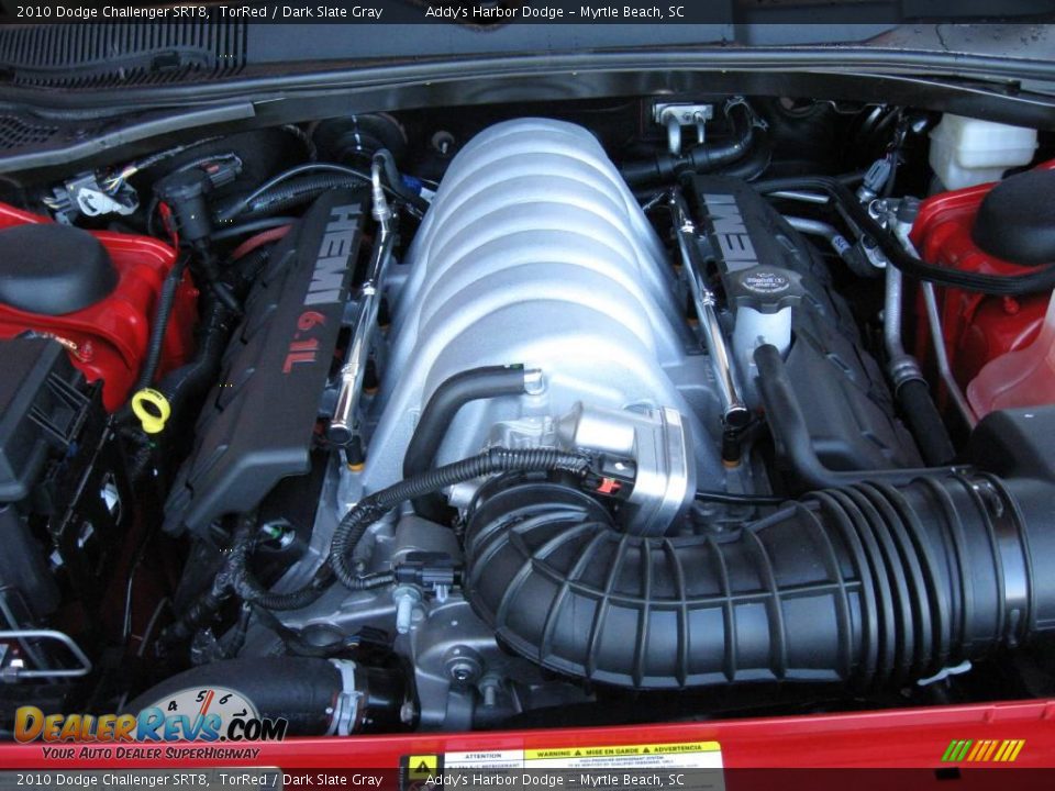 2010 Dodge Challenger SRT8 TorRed / Dark Slate Gray Photo #27