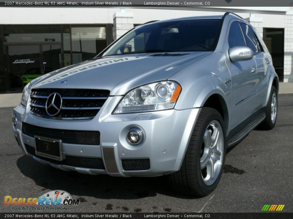 2007 Mercedes-Benz ML 63 AMG 4Matic Iridium Silver Metallic / Black Photo #2