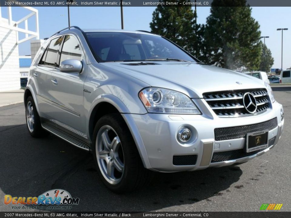 2007 Mercedes-Benz ML 63 AMG 4Matic Iridium Silver Metallic / Black Photo #4
