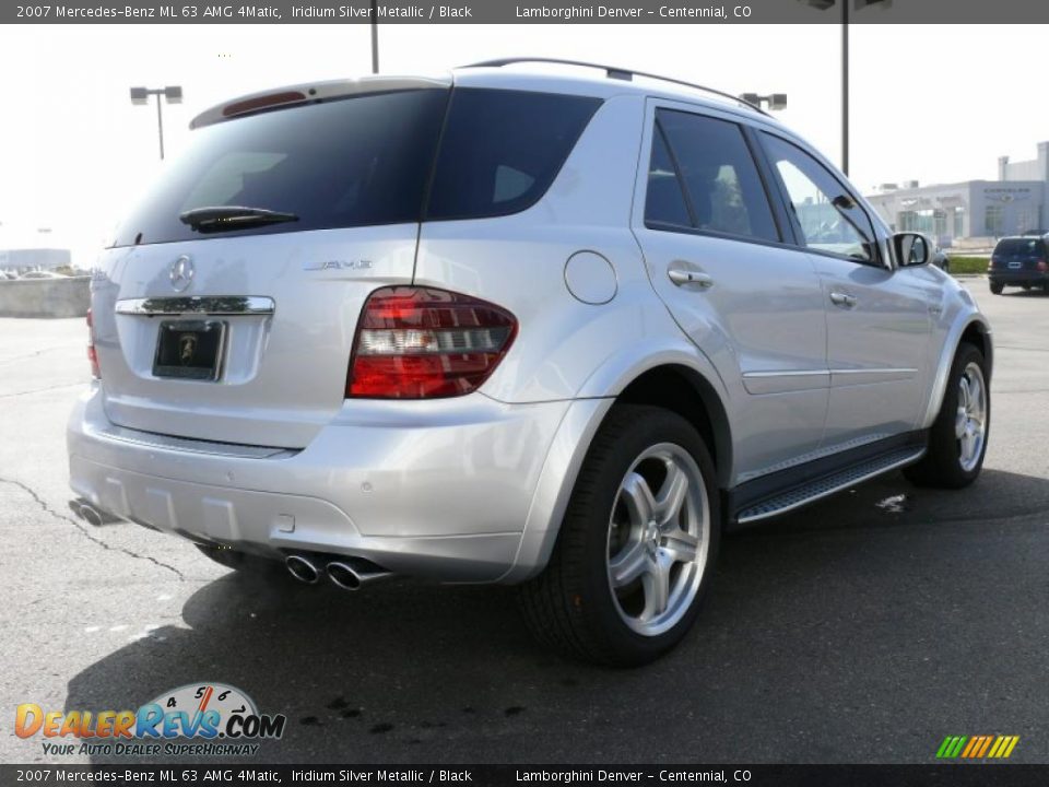 2007 Mercedes-Benz ML 63 AMG 4Matic Iridium Silver Metallic / Black Photo #6