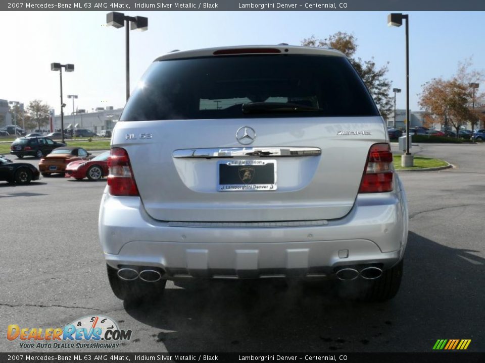 2007 Mercedes-Benz ML 63 AMG 4Matic Iridium Silver Metallic / Black Photo #7
