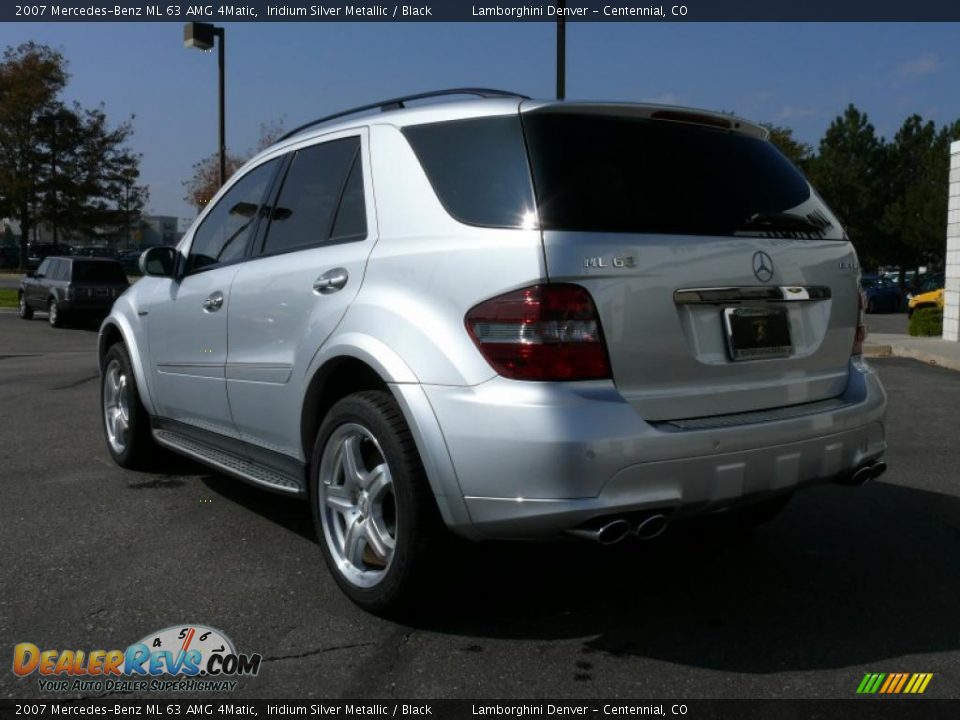2007 Mercedes-Benz ML 63 AMG 4Matic Iridium Silver Metallic / Black Photo #8