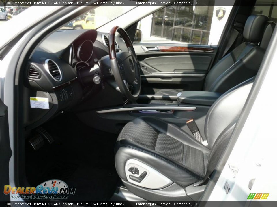 2007 Mercedes-Benz ML 63 AMG 4Matic Iridium Silver Metallic / Black Photo #11