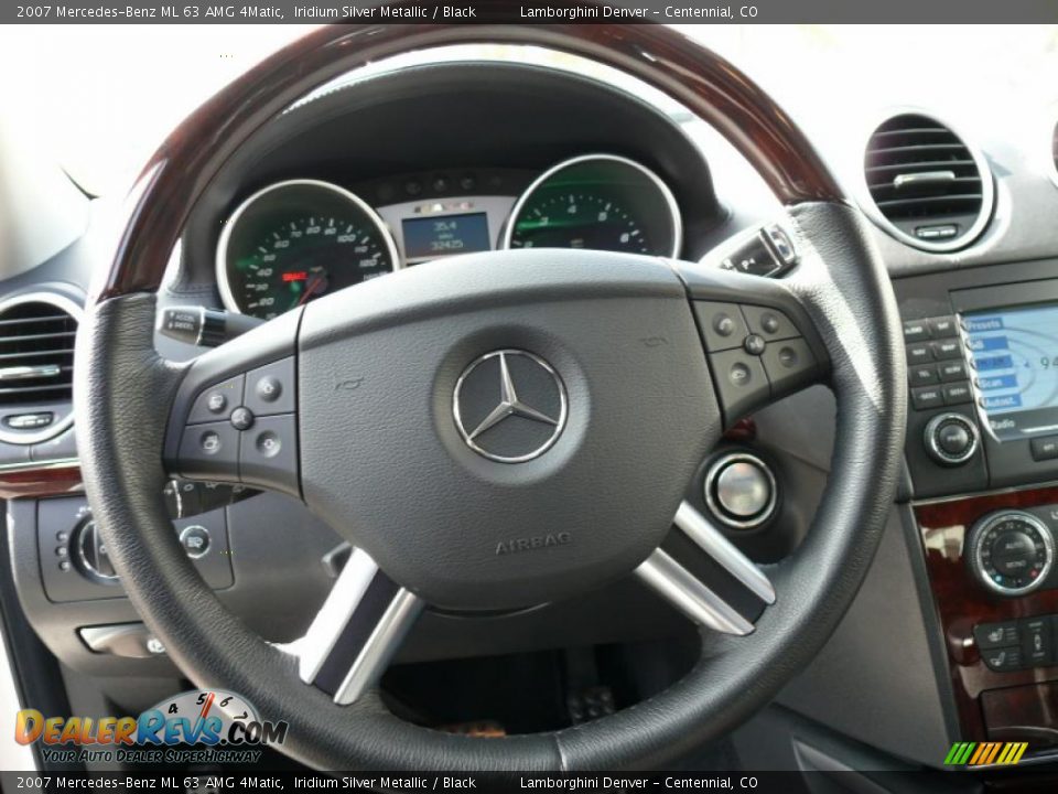 2007 Mercedes-Benz ML 63 AMG 4Matic Iridium Silver Metallic / Black Photo #12