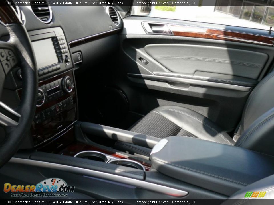 2007 Mercedes-Benz ML 63 AMG 4Matic Iridium Silver Metallic / Black Photo #14