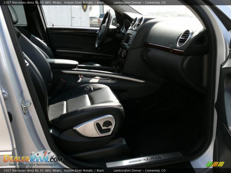 2007 Mercedes-Benz ML 63 AMG 4Matic Iridium Silver Metallic / Black Photo #18