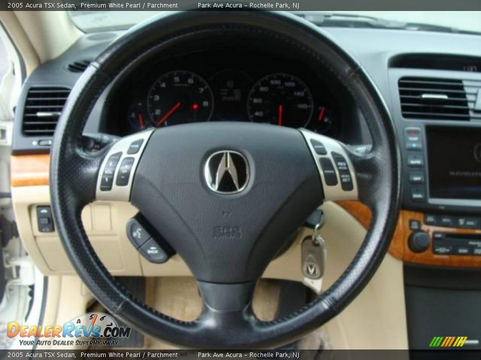 2005 Acura TSX Sedan Premium White Pearl / Parchment Photo #10