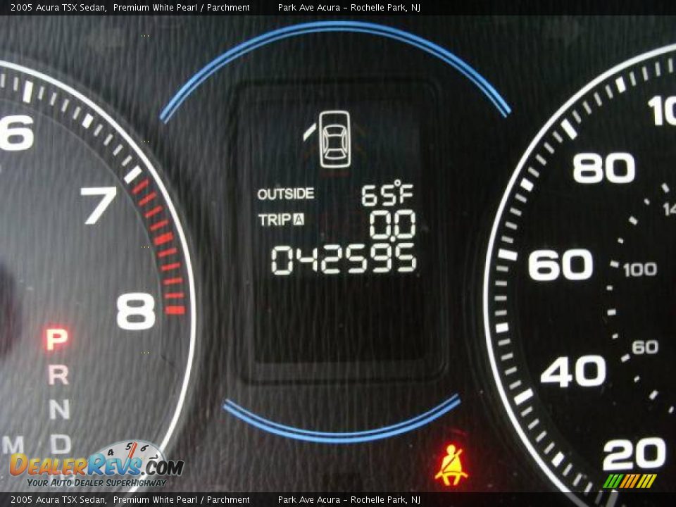 2005 Acura TSX Sedan Premium White Pearl / Parchment Photo #11