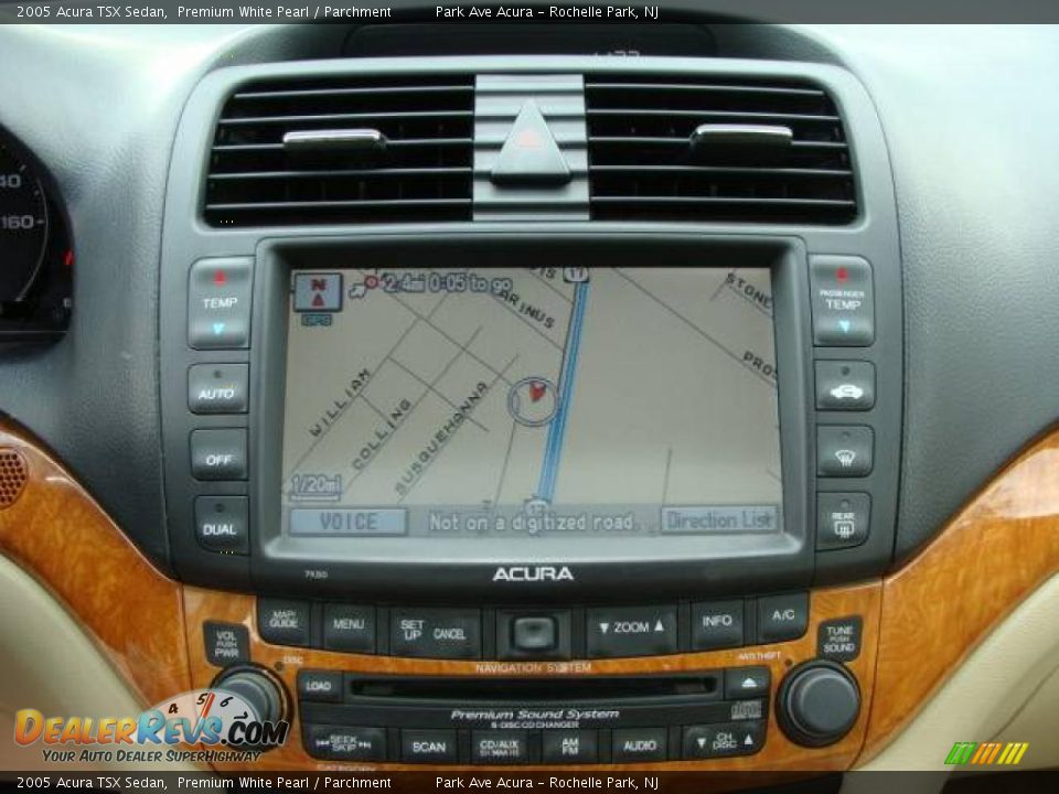 2005 Acura TSX Sedan Premium White Pearl / Parchment Photo #13