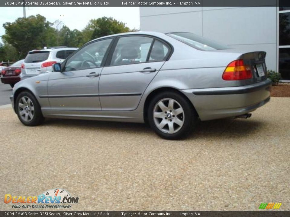 2004 BMW 3 Series 325i Sedan Silver Grey Metallic / Black Photo #3