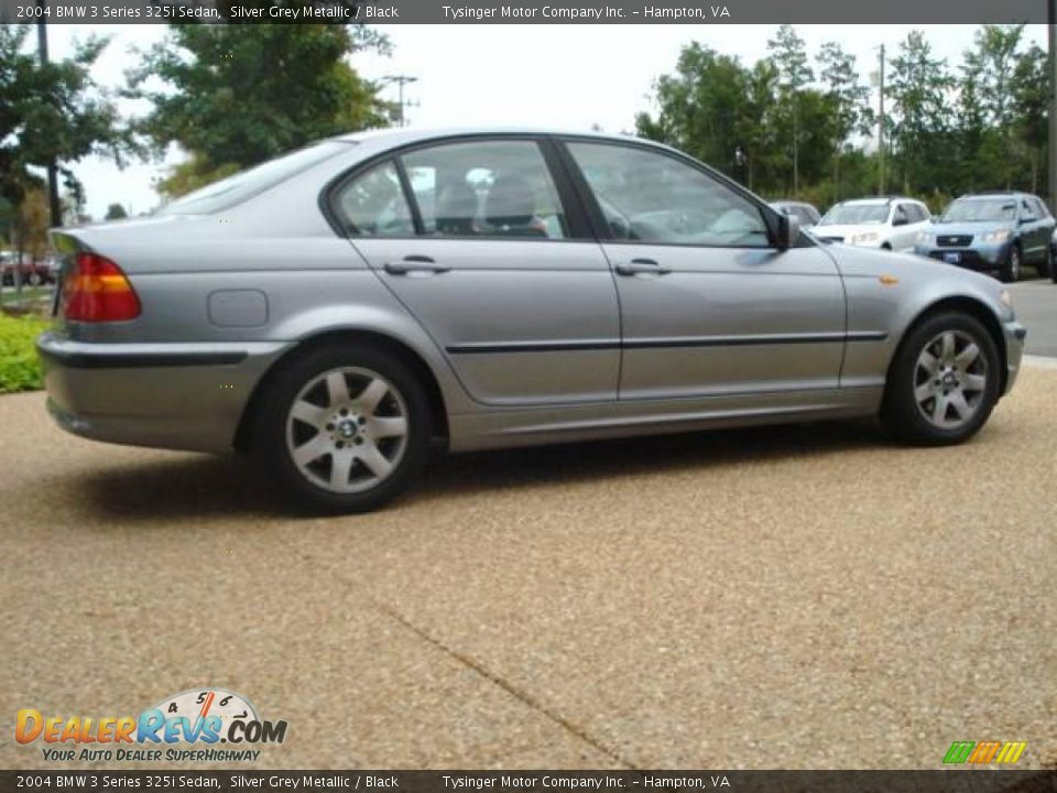 2004 BMW 3 Series 325i Sedan Silver Grey Metallic / Black Photo #4
