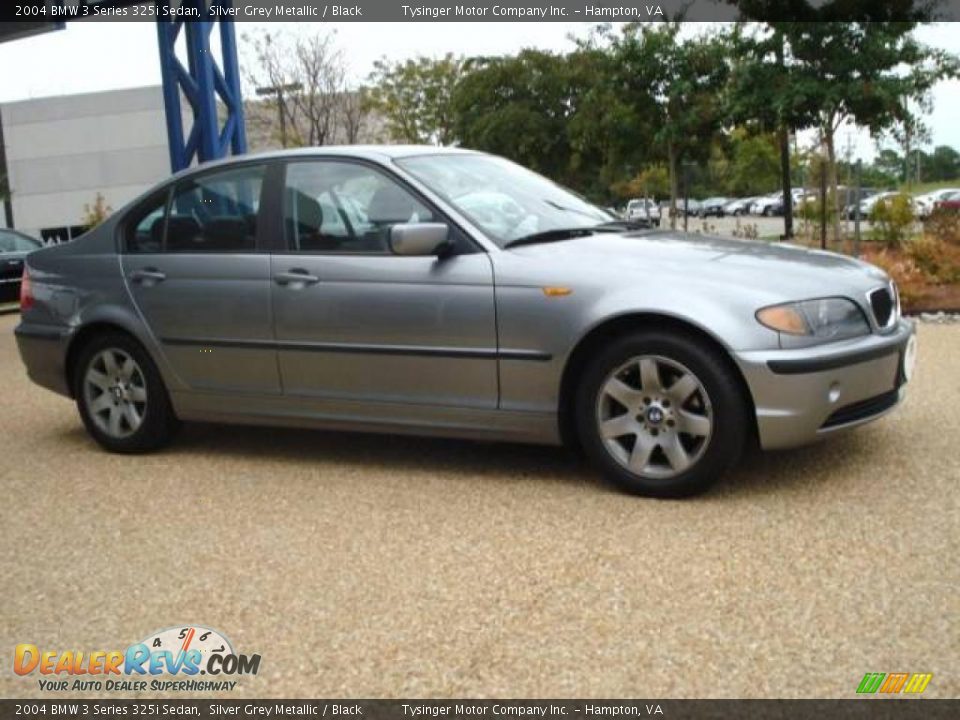 2004 BMW 3 Series 325i Sedan Silver Grey Metallic / Black Photo #5