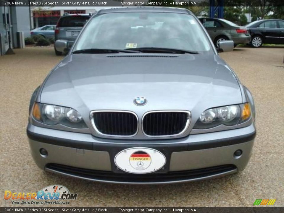 2004 BMW 3 Series 325i Sedan Silver Grey Metallic / Black Photo #6