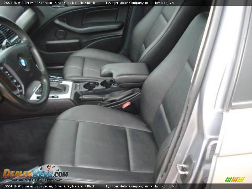 2004 BMW 3 Series 325i Sedan Silver Grey Metallic / Black Photo #7