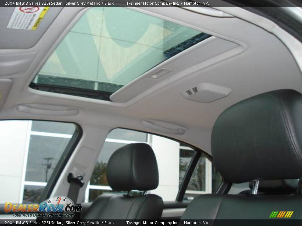 2004 BMW 3 Series 325i Sedan Silver Grey Metallic / Black Photo #8