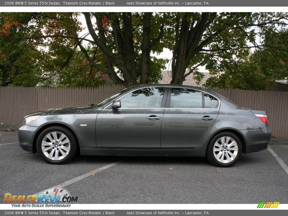 2006 BMW 5 Series 550i Sedan Titanium Grey Metallic / Black Photo #2