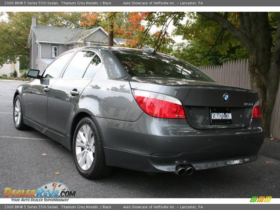 2006 BMW 5 Series 550i Sedan Titanium Grey Metallic / Black Photo #3