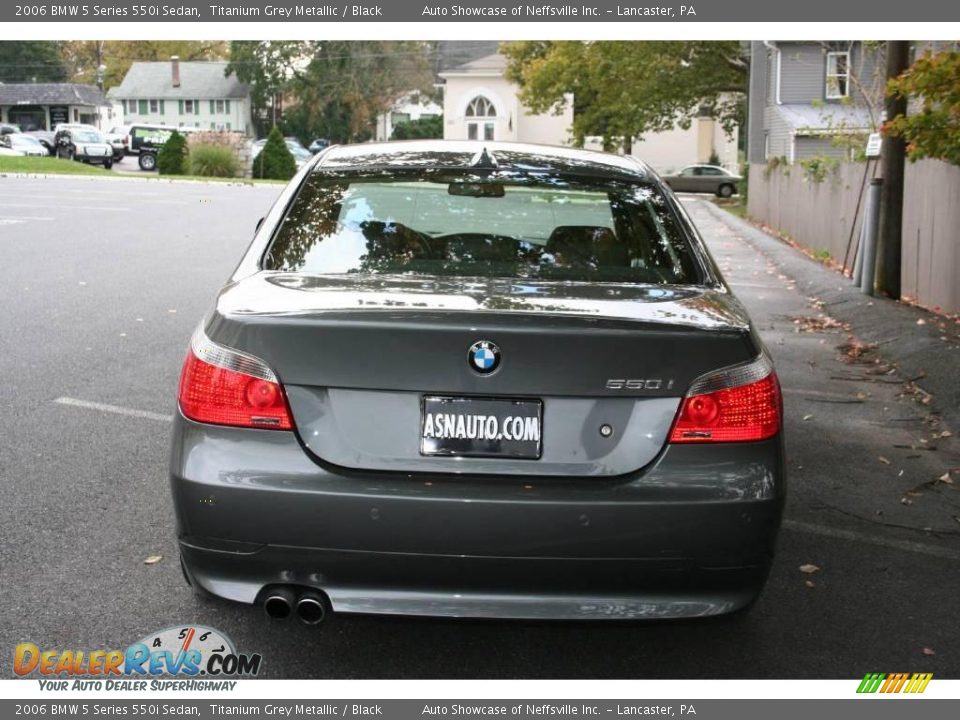 2006 BMW 5 Series 550i Sedan Titanium Grey Metallic / Black Photo #4