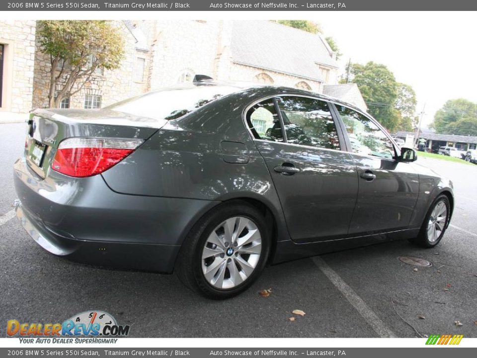 2006 BMW 5 Series 550i Sedan Titanium Grey Metallic / Black Photo #5