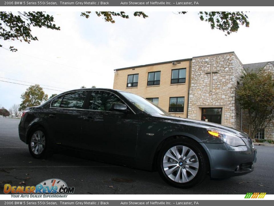 2006 BMW 5 Series 550i Sedan Titanium Grey Metallic / Black Photo #6