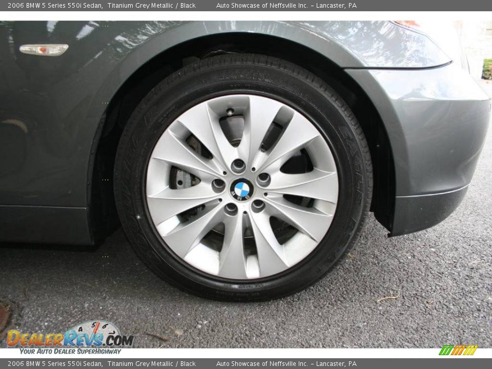 2006 BMW 5 Series 550i Sedan Titanium Grey Metallic / Black Photo #7