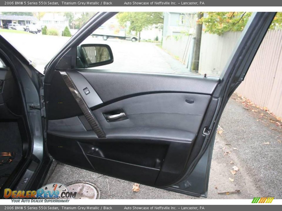 2006 BMW 5 Series 550i Sedan Titanium Grey Metallic / Black Photo #13