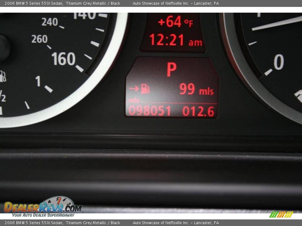 2006 BMW 5 Series 550i Sedan Titanium Grey Metallic / Black Photo #23