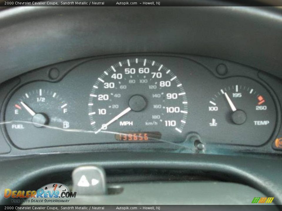 2000 Chevrolet Cavalier Coupe Sandrift Metallic / Neutral Photo #14