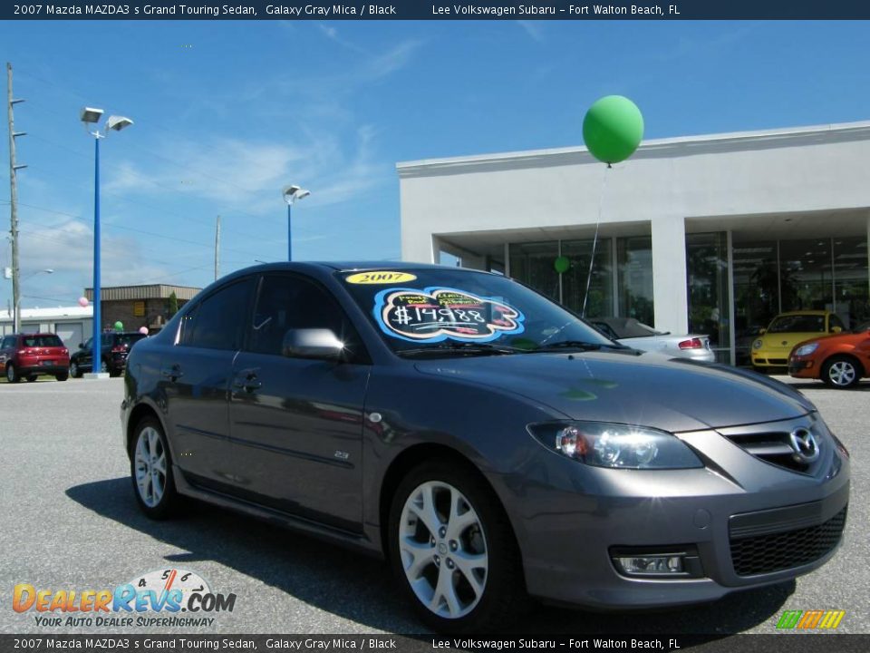 2007 Mazda MAZDA3 s Grand Touring Sedan Galaxy Gray Mica / Black Photo #7