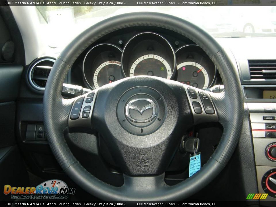 2007 Mazda MAZDA3 s Grand Touring Sedan Galaxy Gray Mica / Black Photo #19