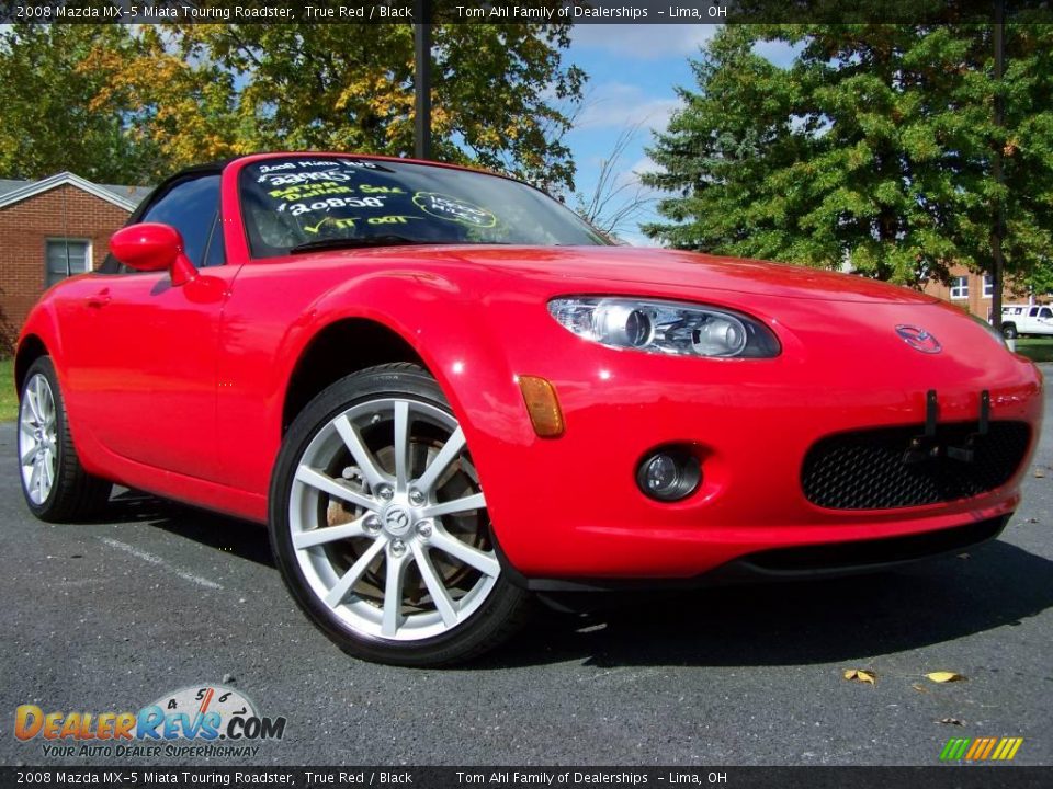 2008 Mazda MX-5 Miata Touring Roadster True Red / Black Photo #1