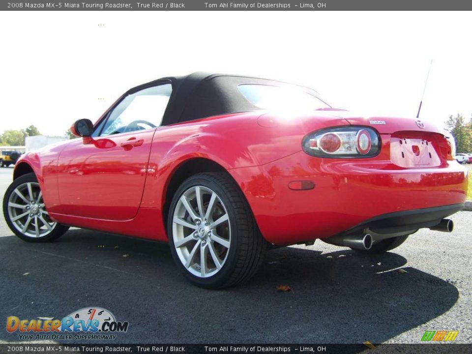2008 Mazda MX-5 Miata Touring Roadster True Red / Black Photo #4