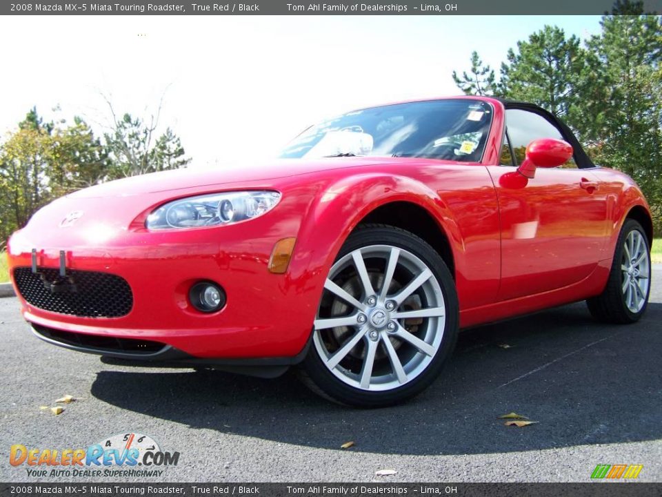 2008 Mazda MX-5 Miata Touring Roadster True Red / Black Photo #5