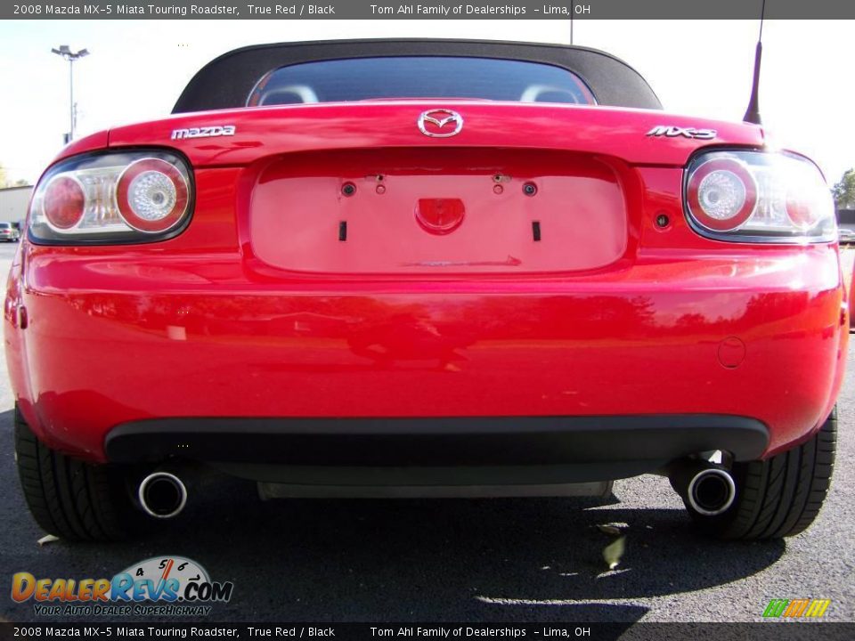 2008 Mazda MX-5 Miata Touring Roadster True Red / Black Photo #6