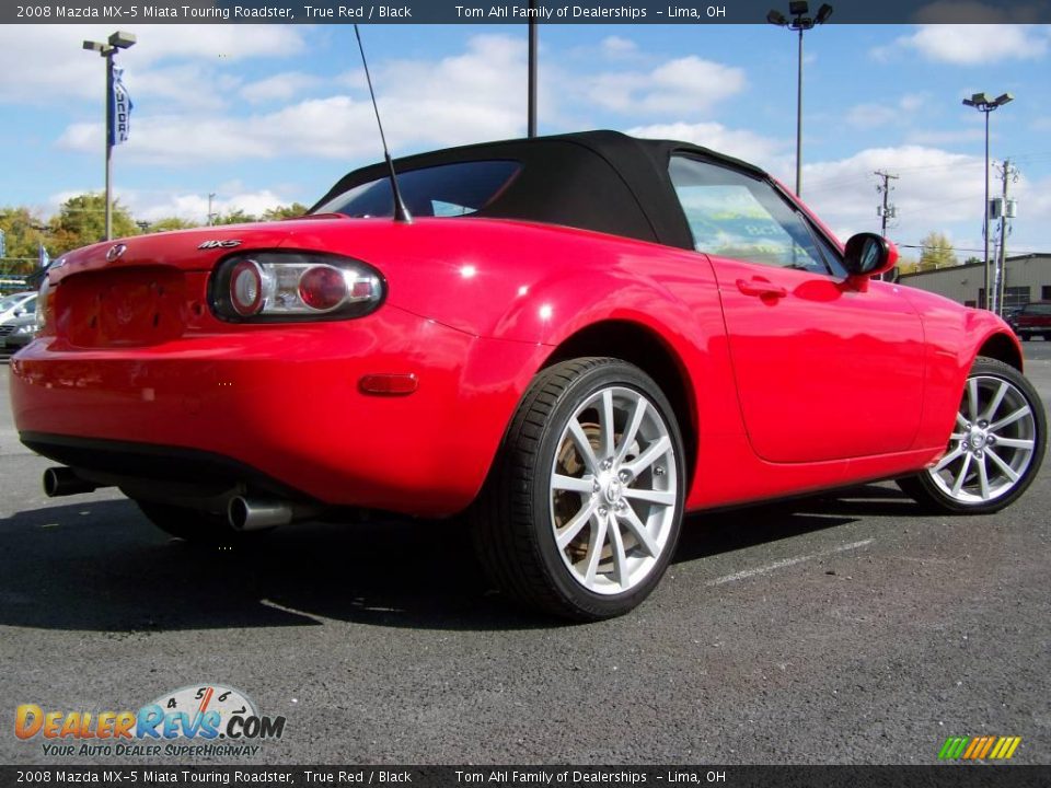 2008 Mazda MX-5 Miata Touring Roadster True Red / Black Photo #7