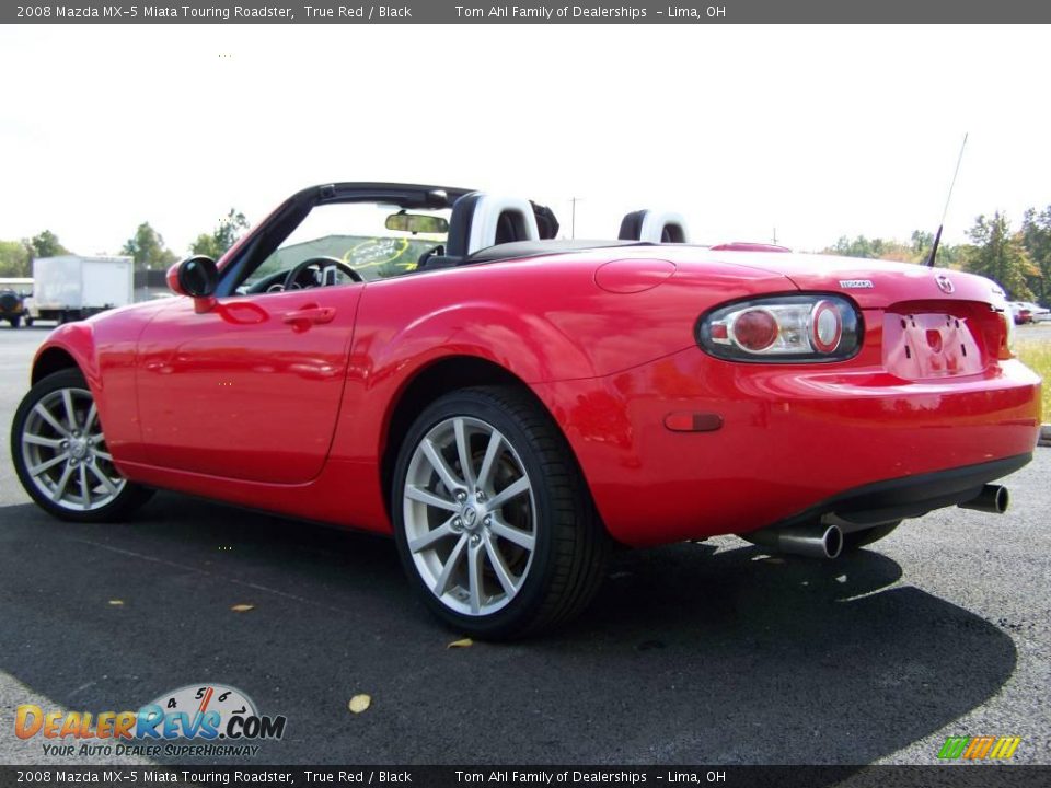 2008 Mazda MX-5 Miata Touring Roadster True Red / Black Photo #10