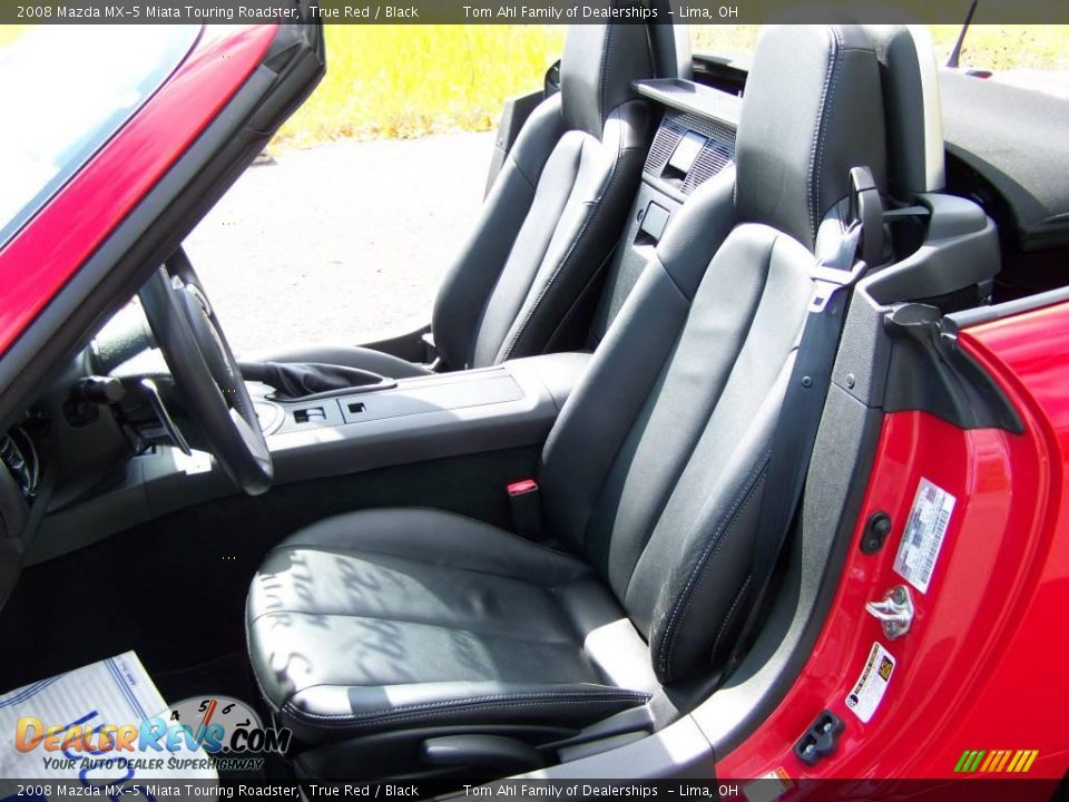 2008 Mazda MX-5 Miata Touring Roadster True Red / Black Photo #11