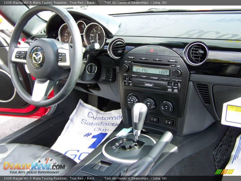 2008 Mazda MX-5 Miata Touring Roadster True Red / Black Photo #13