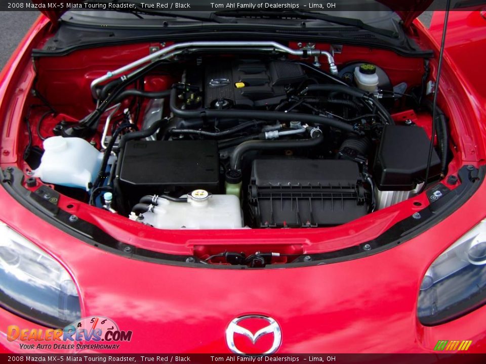 2008 Mazda MX-5 Miata Touring Roadster True Red / Black Photo #14