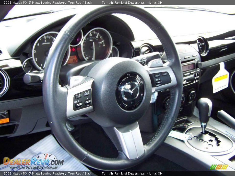 2008 Mazda MX-5 Miata Touring Roadster True Red / Black Photo #16