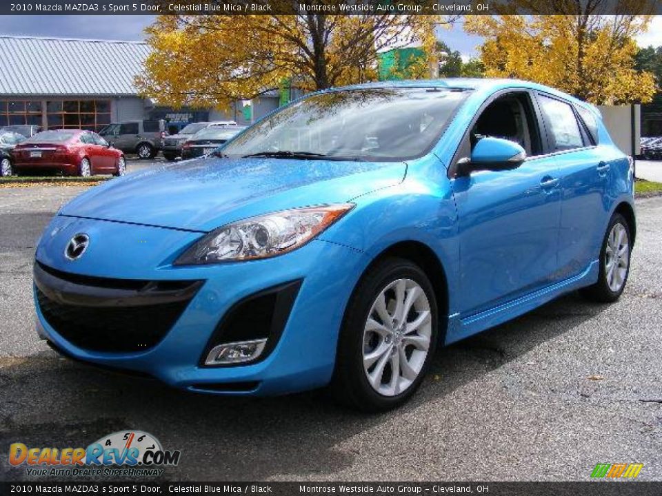 2010 Mazda MAZDA3 s Sport 5 Door Celestial Blue Mica / Black Photo #1