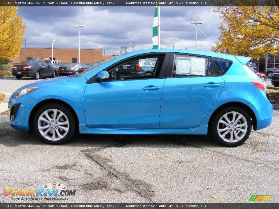 2010 Mazda MAZDA3 s Sport 5 Door Celestial Blue Mica / Black Photo #2