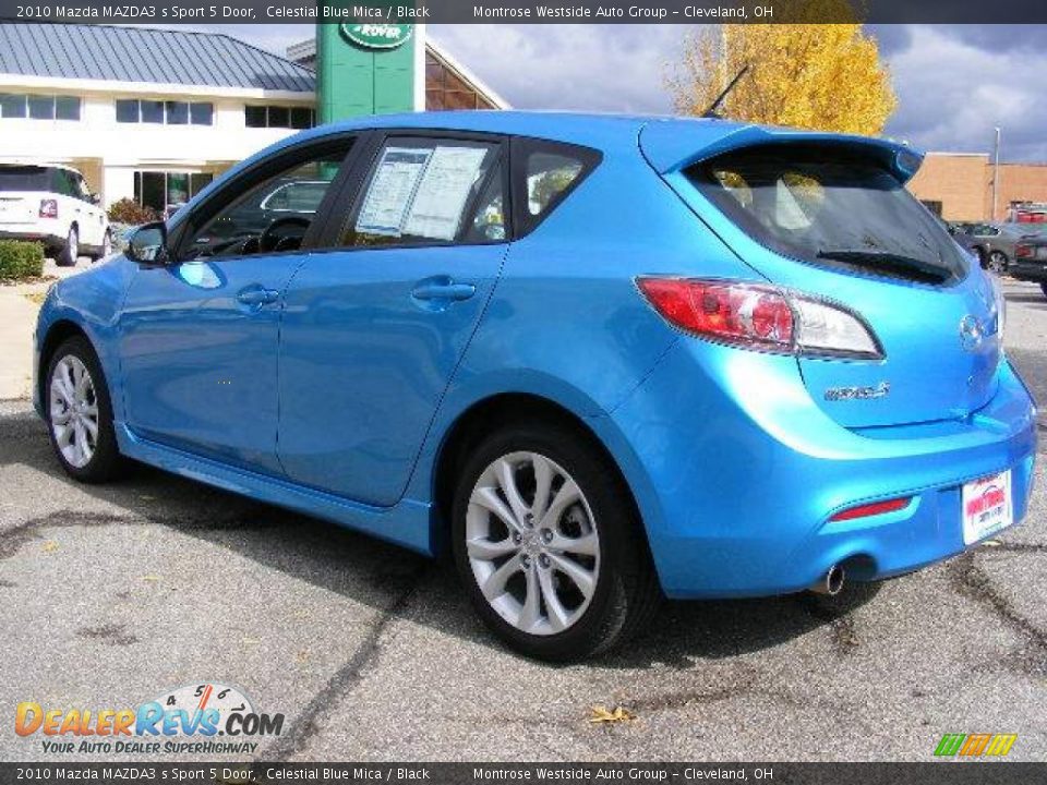 2010 Mazda MAZDA3 s Sport 5 Door Celestial Blue Mica / Black Photo #3
