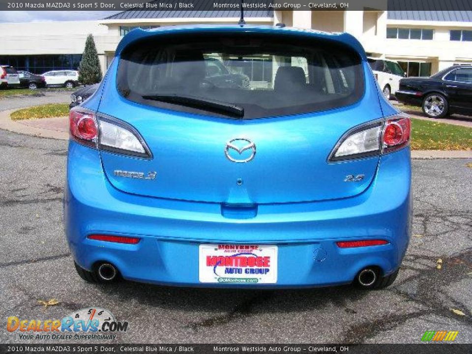 2010 Mazda MAZDA3 s Sport 5 Door Celestial Blue Mica / Black Photo #4